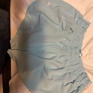 These light blue shorts are so so cute and comfy for workouts!!